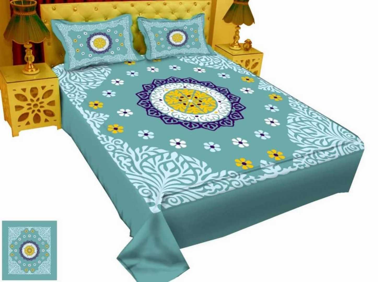 Cotton King Size Bed Sheet Set