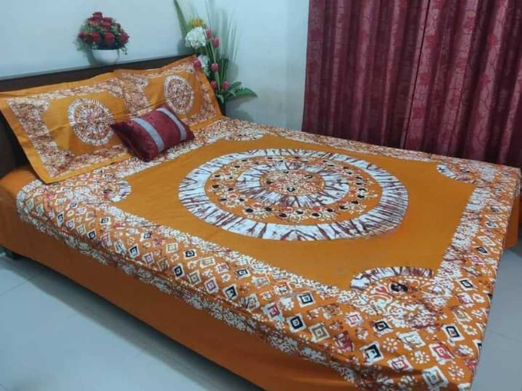 Cotton King Size Bed Sheet Set